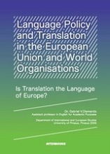 Εικόνα Language Policy and Translation in the European Union and World Organisations